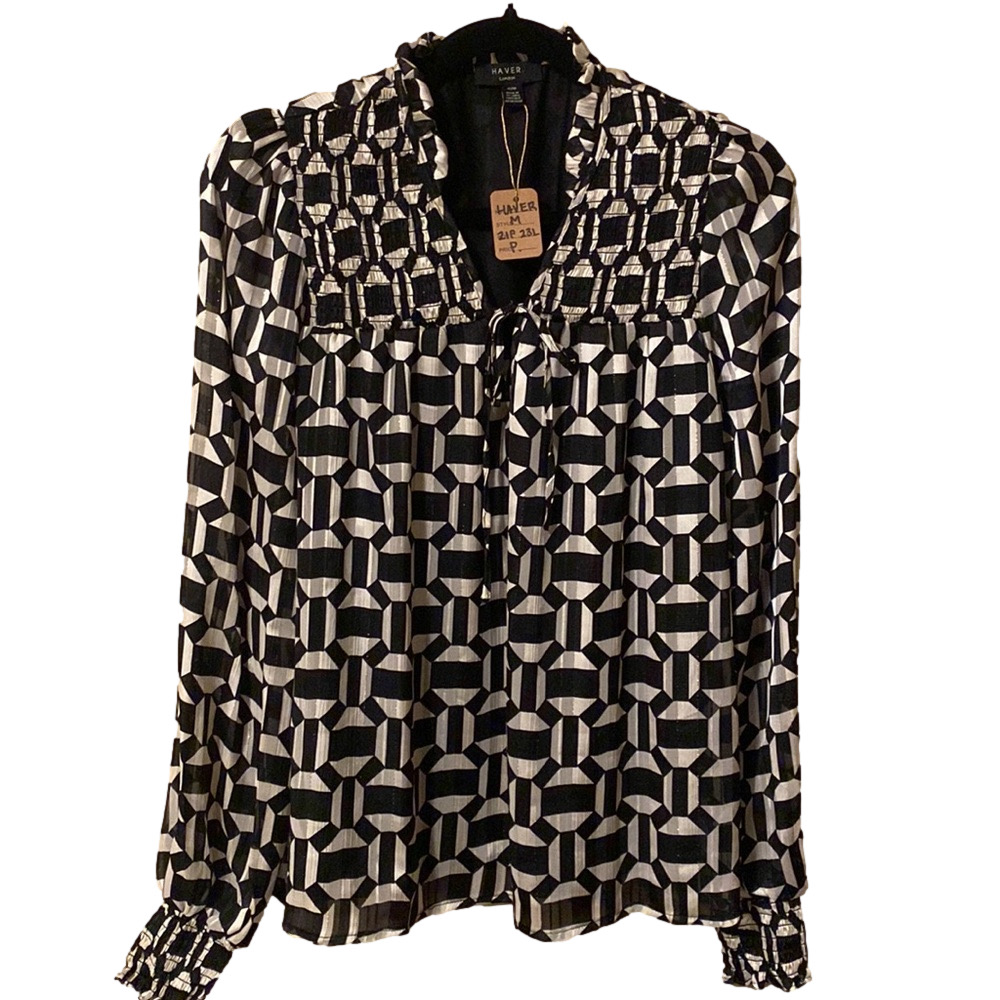 230. Haver London| Patterned blouse.